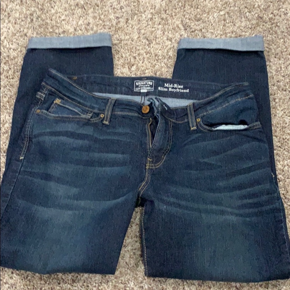 Levi Strauss - Mid Rise Slim Boyfriend 12/W31